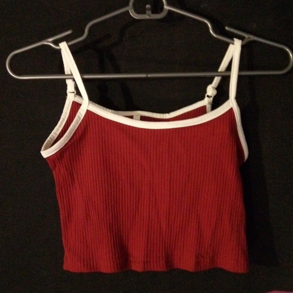 Burgundy crop top